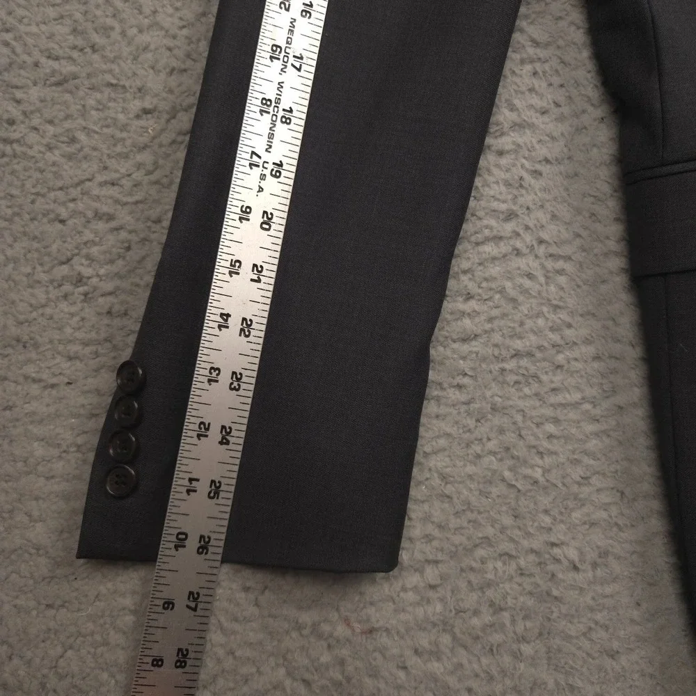 Lauren Ralph Lauren Blazer Mens 42L Gray 100% Wool Natural Stretch Jacket